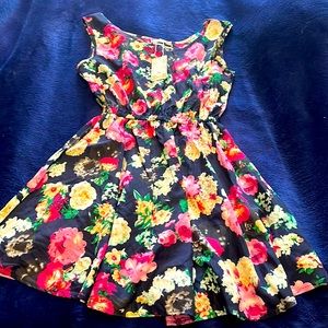Livagirl XXL Elastic waist sleeveless floral dress
